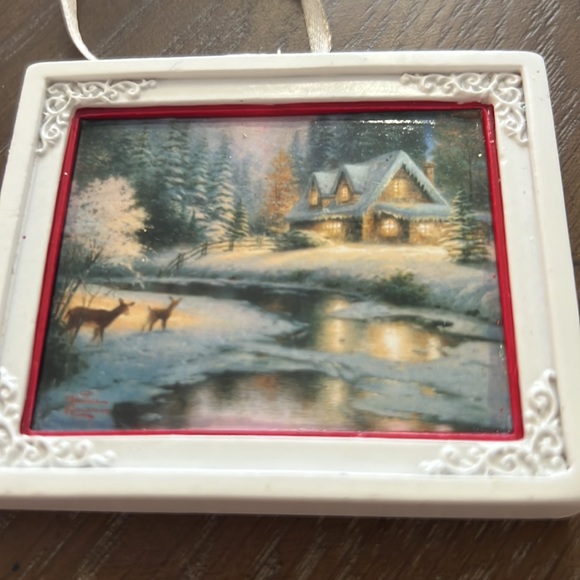 Hallmark Thomas Kincade 2012 Ornament Deer Creek Cottage - Picture 9 of 9